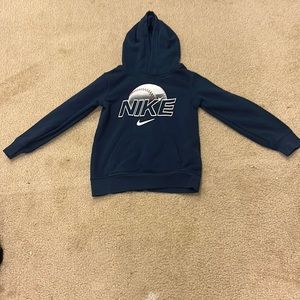 Boys baseball Nike hoodie navy blue